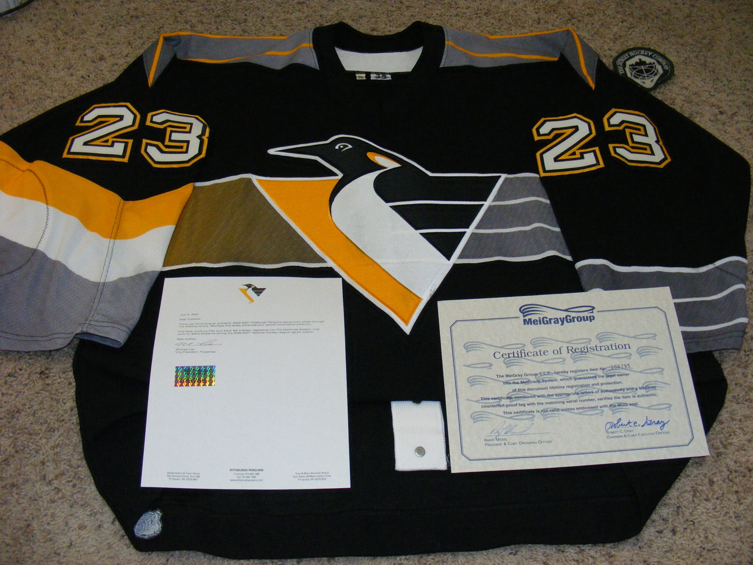 2000-01 Pittsburgh Penguins Alternate/Home Jersey