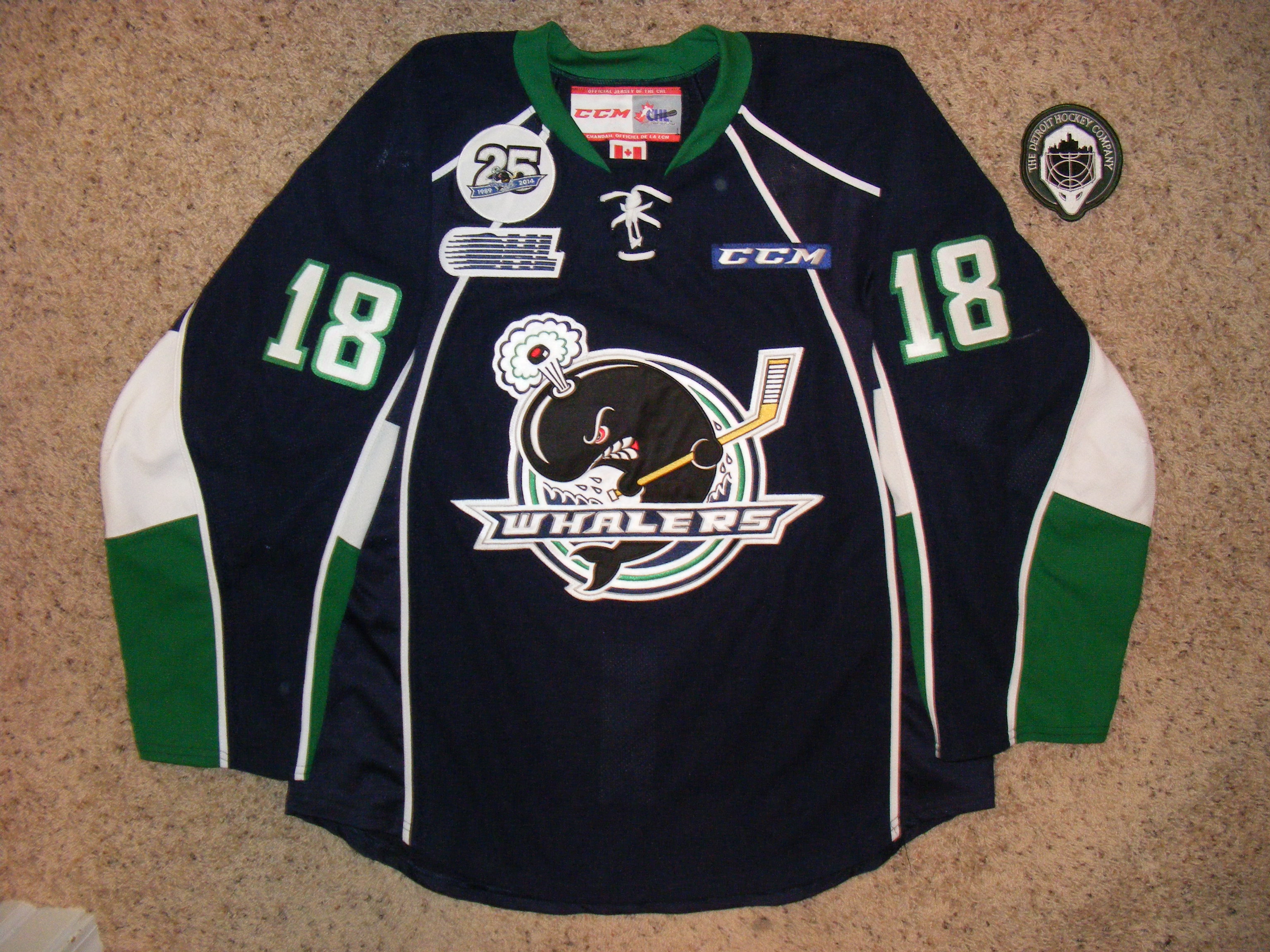 Plymouth Whalers Vintage Bauer Hockey Jersey -  Denmark